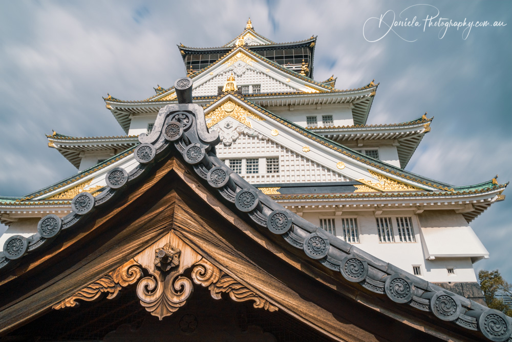 Osaka Castle Beautiful traditional Japanese architecture